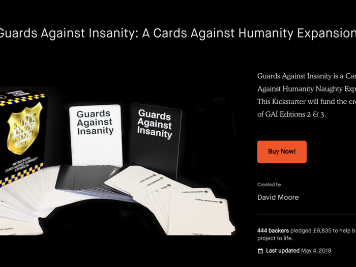 An unending stream of "Cards Against Humanity" ripoffs, and similar adult-oriented party games.
