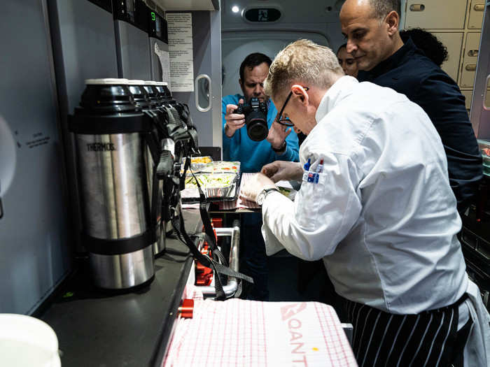 I was also genuinely impressed that the chef and cabin crew could put together something so tasty in such a small, cramped galley — even though much of it, obviously, was prepared before the flight.