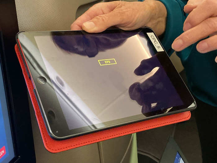 Passengers and crew also completed an iPad-based reaction-time test at regular intervals.