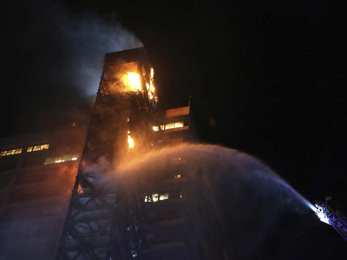 On Friday evening, a high-rise belonging to electricity provider Enel Chile was reportedly torched after it was targeted by a firebomb.