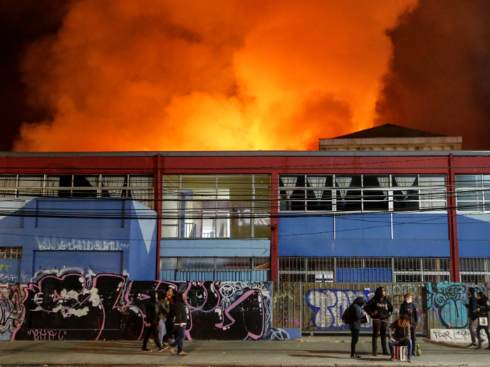 With entrances to subway stations closed, the protests moved to the streets by Friday night, and have continued there.