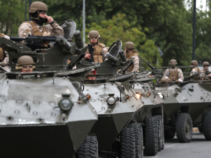 Chilean police and military were brought into Santiago to quell protesters and remove them from the subways. Armed with riot gear and batons, authorities were met with resistance and used force to arrest protesters.