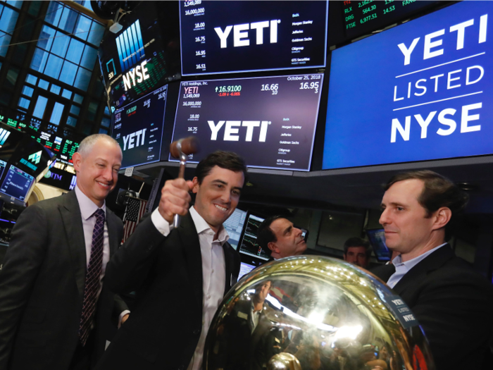 In October of 2018, YETI went public when they filed an IPO on the New York Stock Exchange.