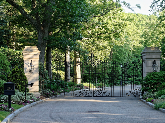 The driveway that leads to the house is partially heated.