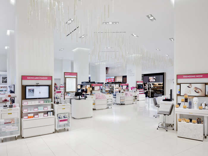 In the beauty department, Nordstrom has 160 experts and five stylists on hand to assist customers with finding the right products.