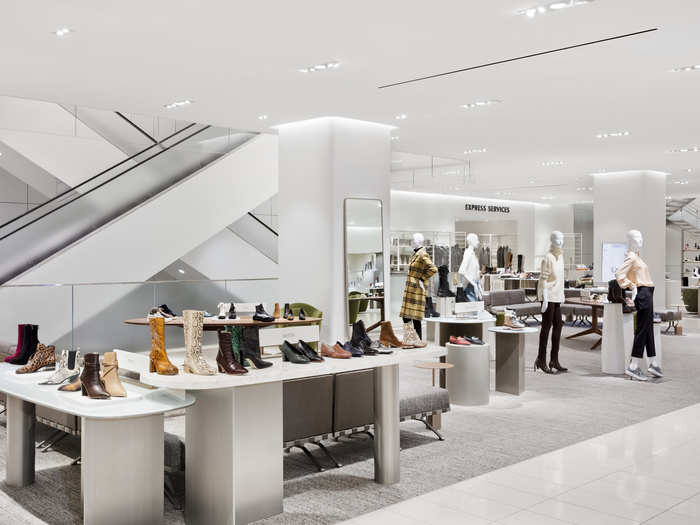 In total, the store sells 100,000 pairs of shoes, including 50 designer brands.