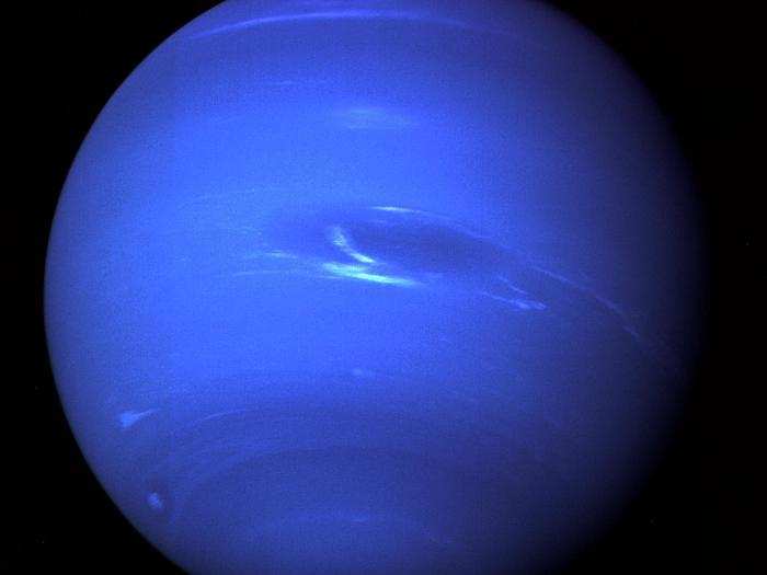 As it approached Neptune, Voyager 2 snapped this unprecedented photo. The spacecraft then went on to follow Voyager 1 out of our solar system, into interstellar space.