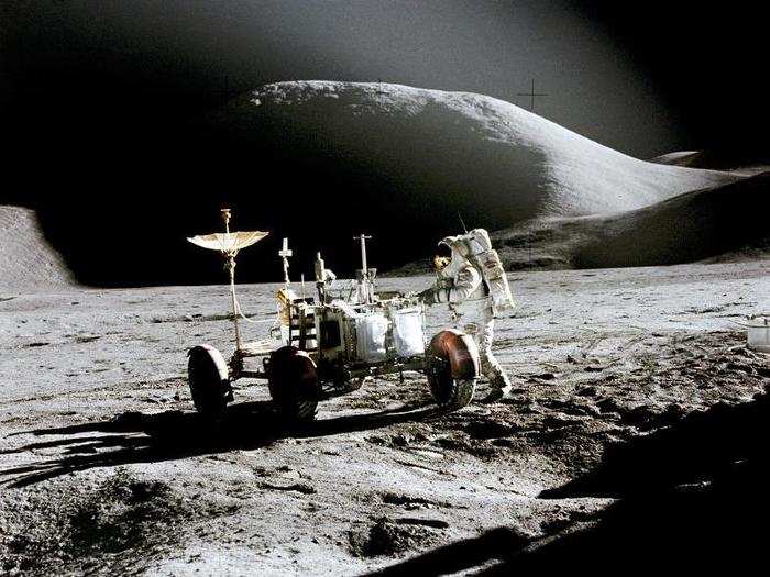 Exploration of the lunar landscape continued into the 1970s.