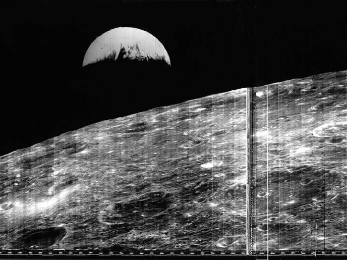 Our first photos of Earth from the moon came from NASA