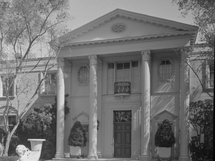 Weber was a nurse who married a Midwestern glass bottle manufacturer after nursing him back to health. The death of her husband left her very wealthy, and she spared no expense in building this massive estate.