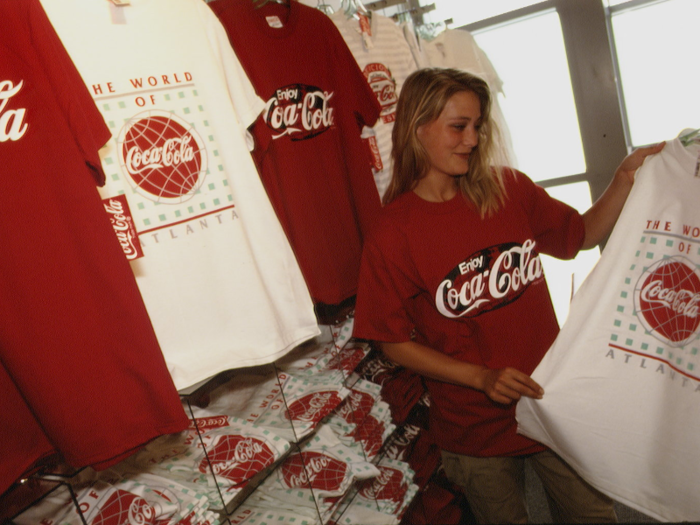 Coca-Cola products and apparel usually sell for at least $35 to $60.