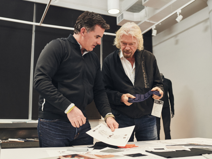 Recently, Plank worked directly with Richard Branson to design and develop spacesuits for Virgin Galactic.