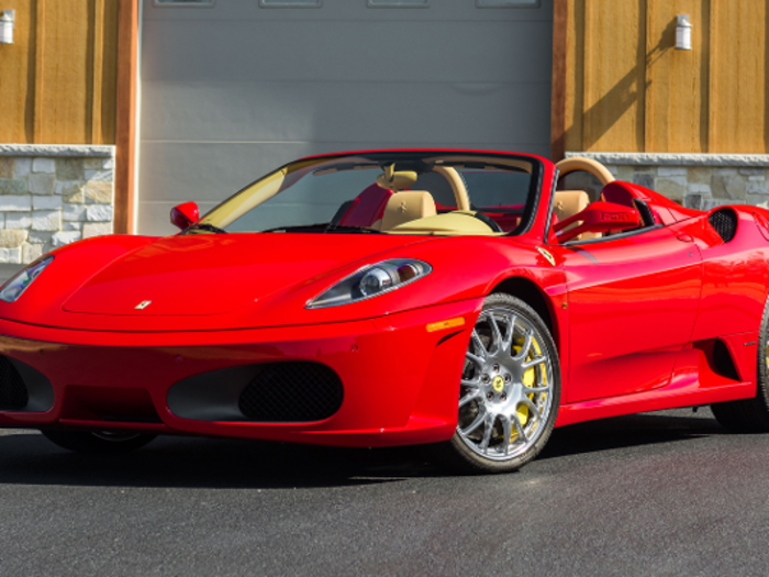 A 2008 Ferrari F430 Spider is also on the block with only 243 miles logged.