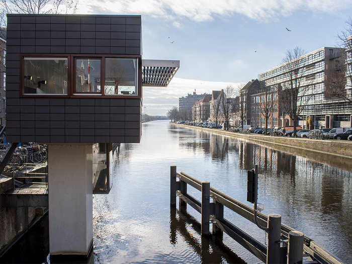 The bridge houses range in age from 350 years to a decade old and offer sweeping views of the canals and surrounding streets.