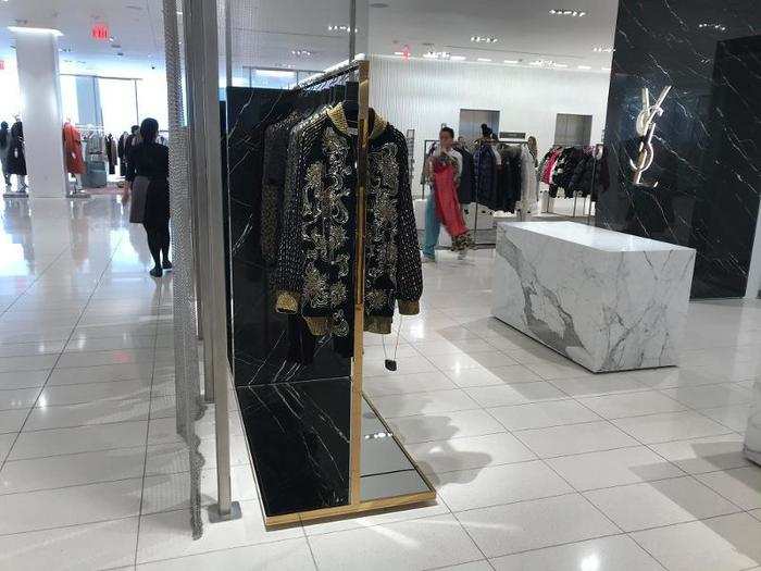 There is also a YSL shop, where I spotted this incredible jacket.