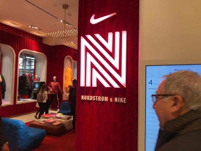 Feeling refreshed from my doughnut, I went to the Nordstrom X Nike pop-up.