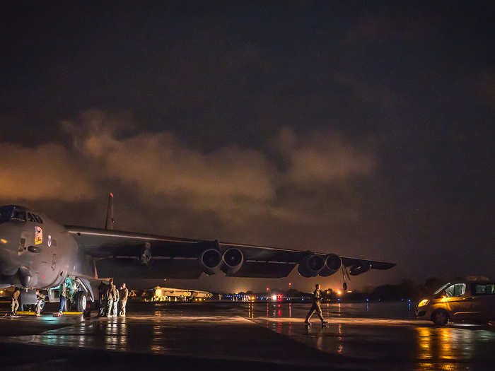 "The B-52 is capable of going anywhere and in any point of time," McMaster said. "It launches fast and it puts fear into the hearts of our adversaries."