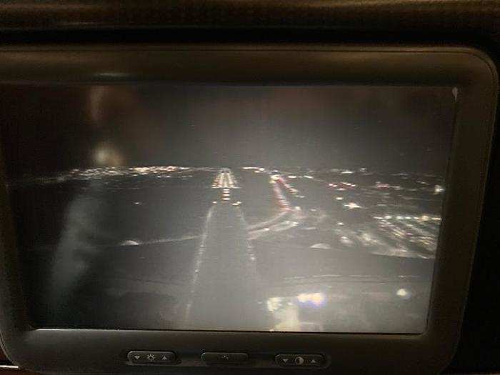 I turned on the tail camera and watched as we landed at LAX after more than 13 hours. Flight number one was over ... time to catch the second leg!