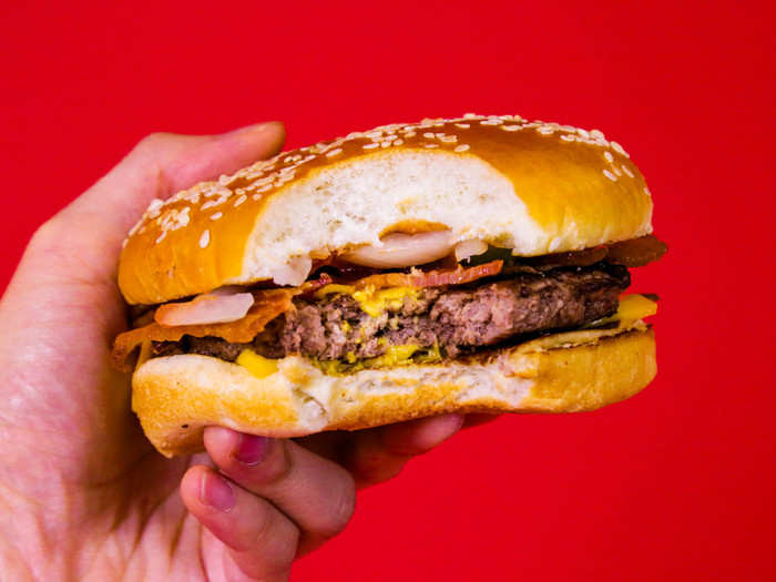 And by action, I mean my mouth. The quarter pounder makes for a hearty bite. The bacon is crispy and fresh, the bun is smooth, soft, and flavorful.