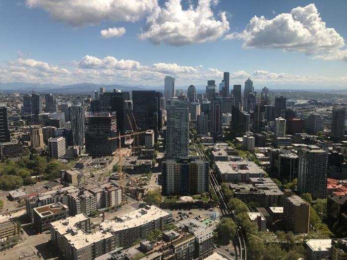 For a cheaper view of the city from above, head back downtown to Columbia Tower and visit the Starbucks on the 40th floor