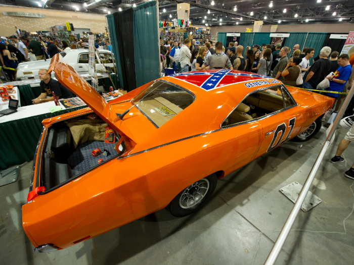 A General Lee 1969 Charger from "The Dukes of Hazzard," owned by actor John Schneider, sold for a whopping $9,900,500 on eBay in 2007.