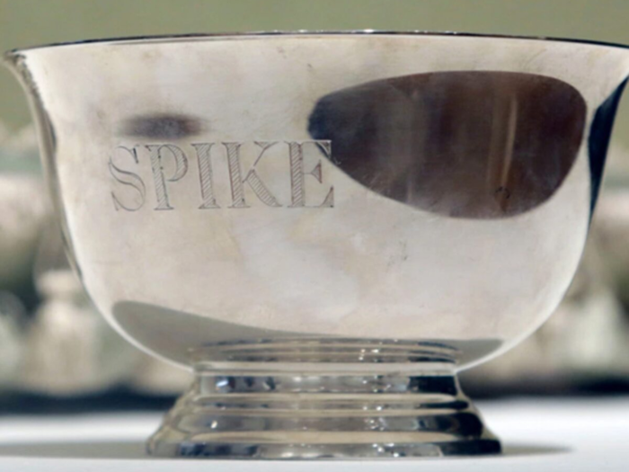 A silver dog bowl owned by Joan Rivers went for $13,750 at a Christie