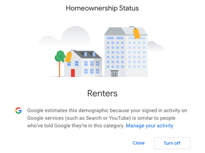 Google may even make predictions about your living situation.