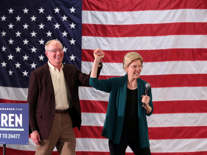 Mann would be the first male presidential spouse if Warren were elected president.