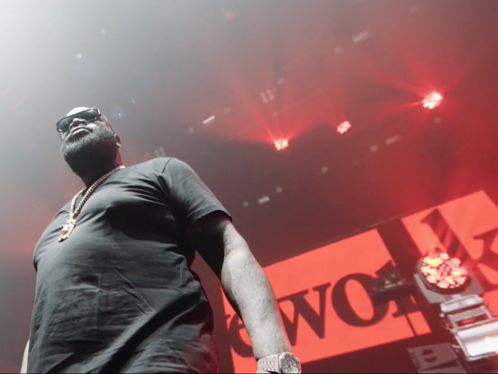 The following year, WeWork brought out Rick Ross. The rapper of "Hustlin