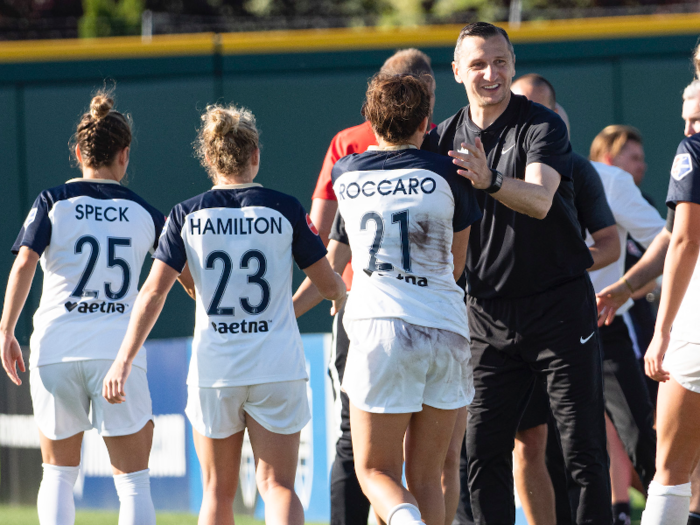 The 43-year-old was recently named the NWSL Coach of the Year after leading the injury-laden Seattle Reign to their second consecutive playoff semifinal.