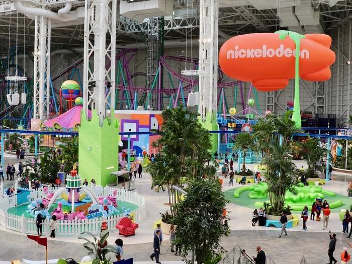 Next, I stopped by the Nickelodeon Universe theme park, which was mostly filled with friends and family of the owners and creators of the mall.