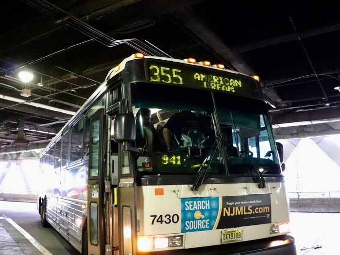 The bus came on time and we boarded with plenty of extra space.