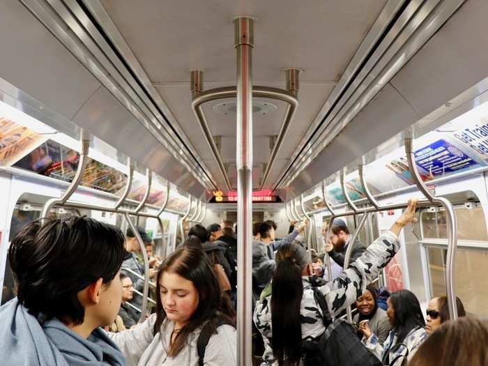 The C train came first, so I got on board the semi-crowded train and made my way to Midtown.