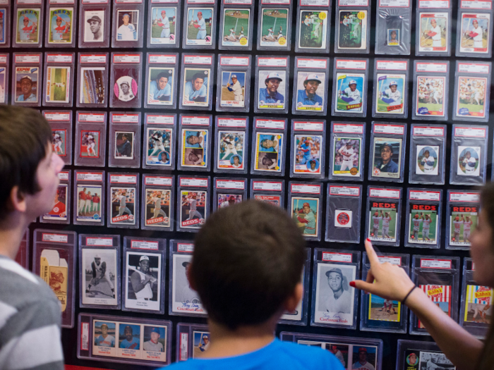 New baseball cards are usually only worth a couple of dollars.
