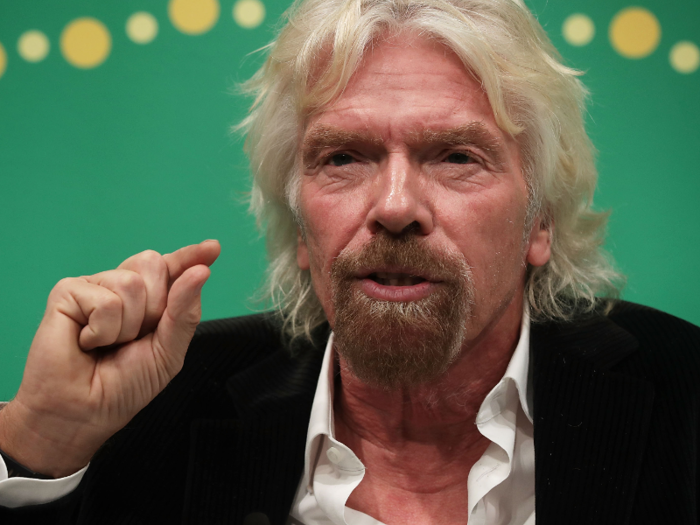 Richard Branson dropped out of high school when he was only 16 after struggling with dyslexia.