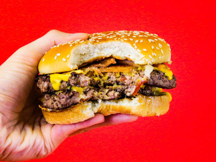 The biggest difference between this burger and its cheaper counterpart is the beef. Sure, the hamburger