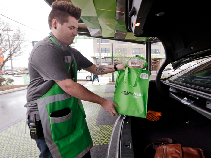 An Amazon employee will then hand-deliver your groceries during your allotted window.