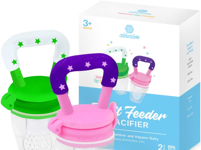 A silicone feeder that