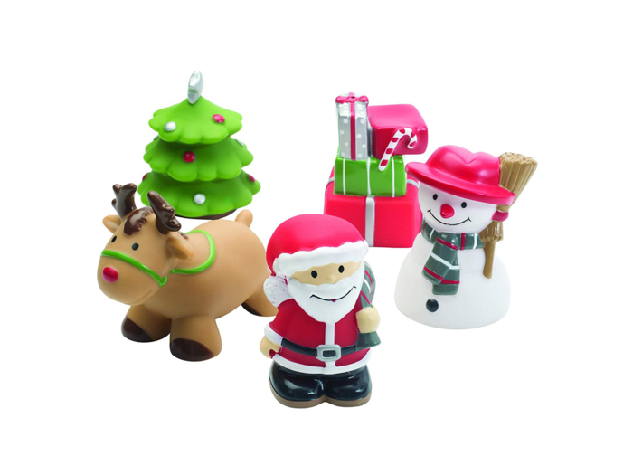 Holiday-themed bath toys