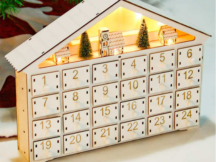 A wooden advent calendar for any age