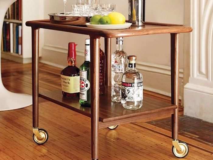 The best bar cart for minimalists