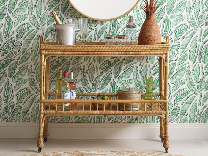 The best bohemian-style bar cart