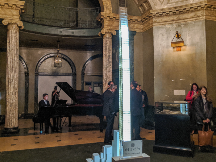 I stepped into the Steinway Hall rotunda, which was once part of the famed piano company