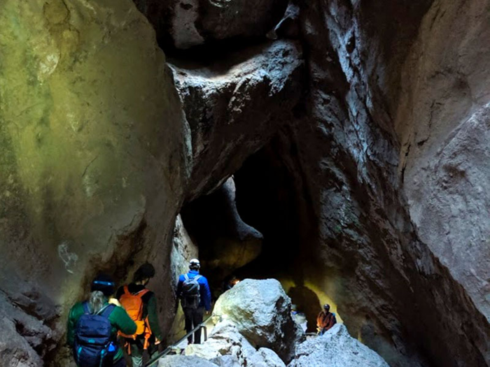 ... and took us into the dark and exciting caves that Pinnacles is so well known for.