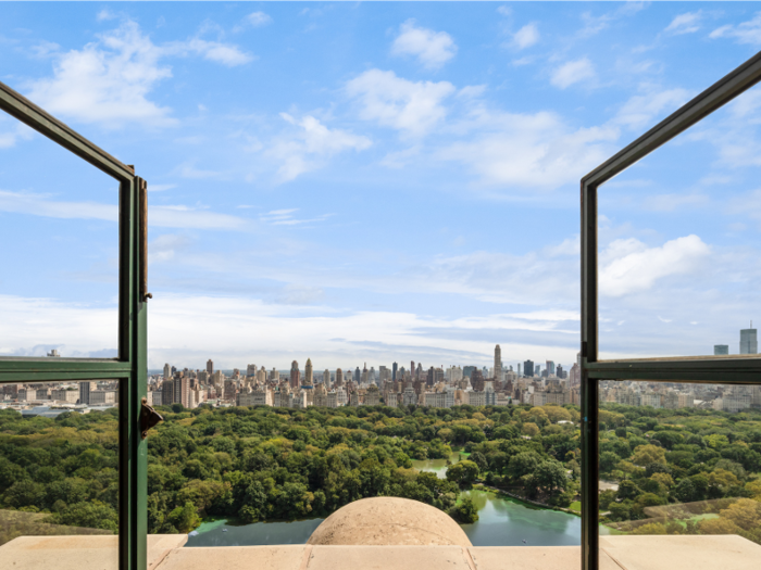 In addition to its lavish interior, the penthouse comes with almost 1,500 square feet of wraparound terraces that overlook Central Park.