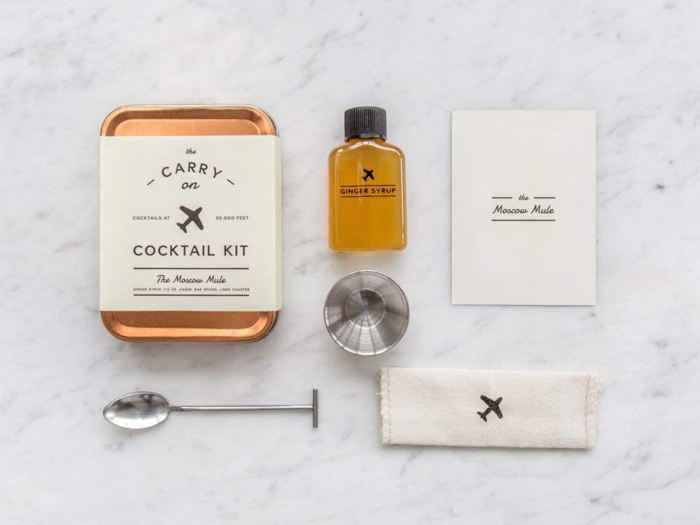 A small and portable cocktail making kit