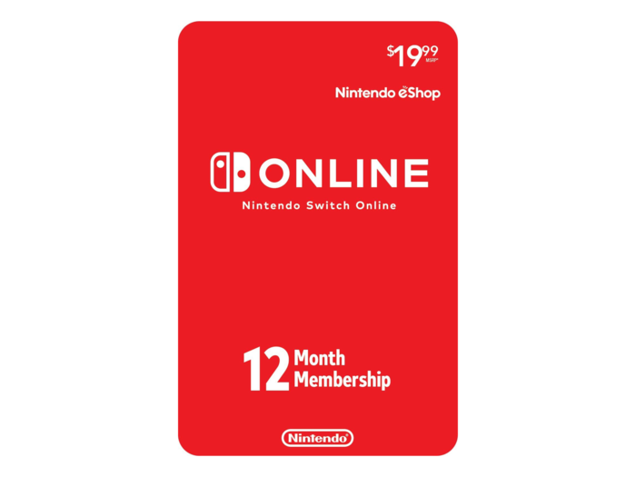 A 12-month membership to Nintendo Switch Online