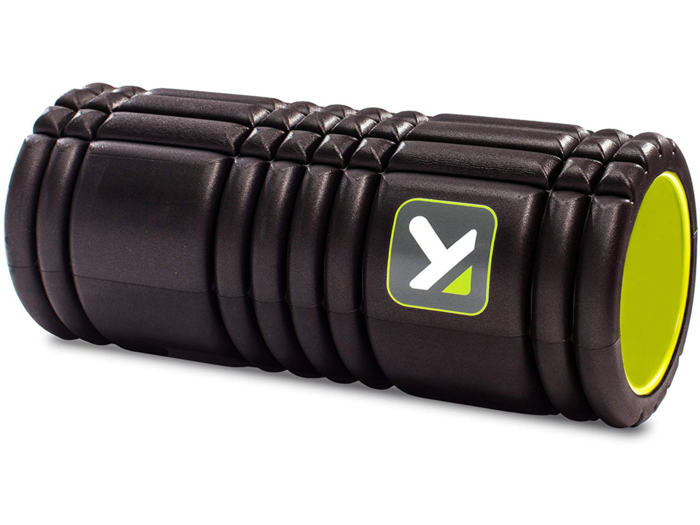 A foam roller used by physical therapists and trainers