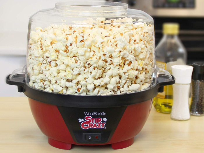 A popcorn machine for movie nights