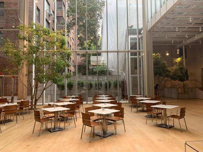 The re-design added around 75,000 square feet to the campus. The new spaces allow in lots of natural light — especially in the reading room, where scholars can study the old manuscripts.